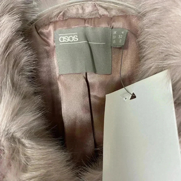 Asos Blush Pink Faux Fur Jacket - Picture 5 of 8